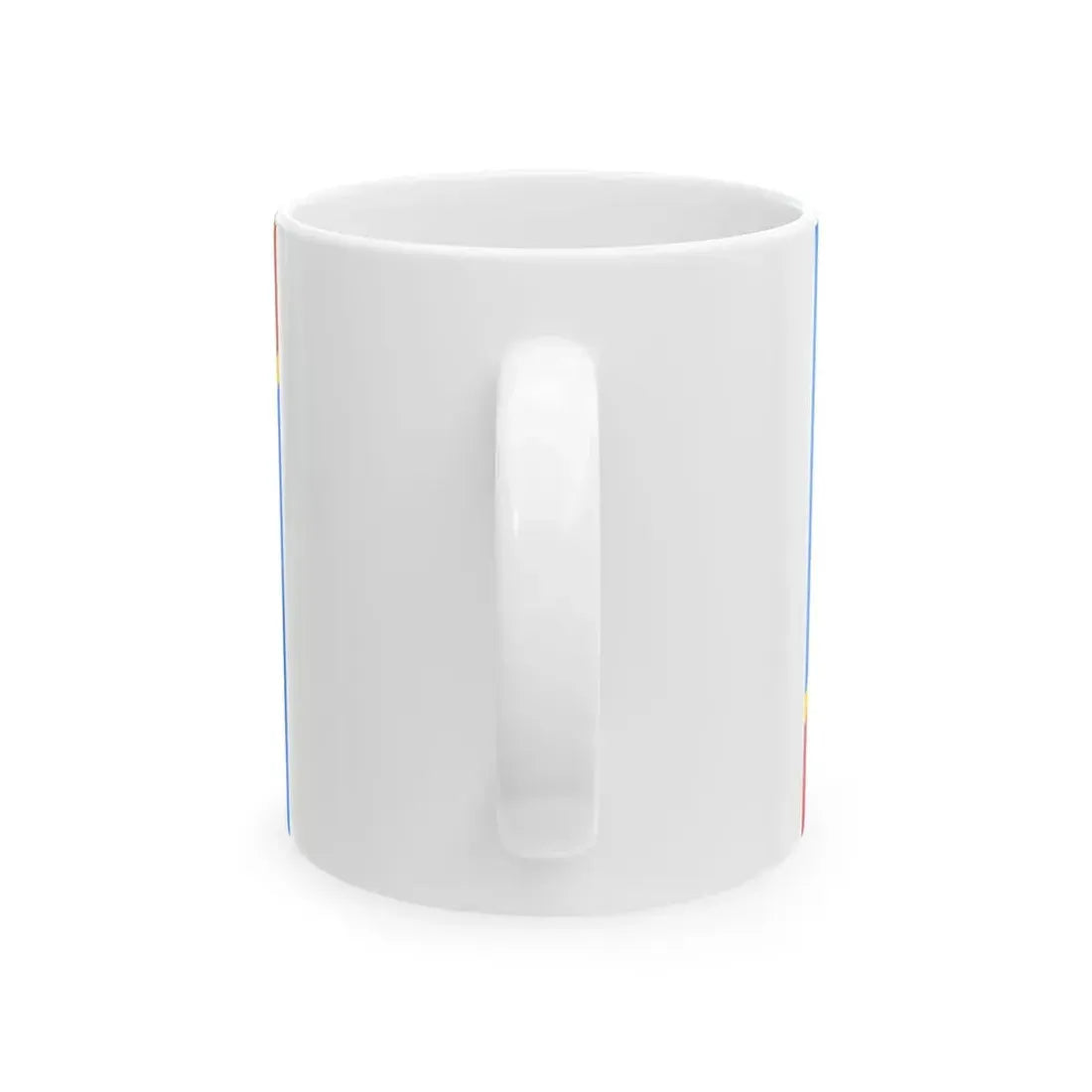 Flag of the Democratic Republic of the Congo 2-3 (Congo) White Coffee Mug - Go Mug Yourself