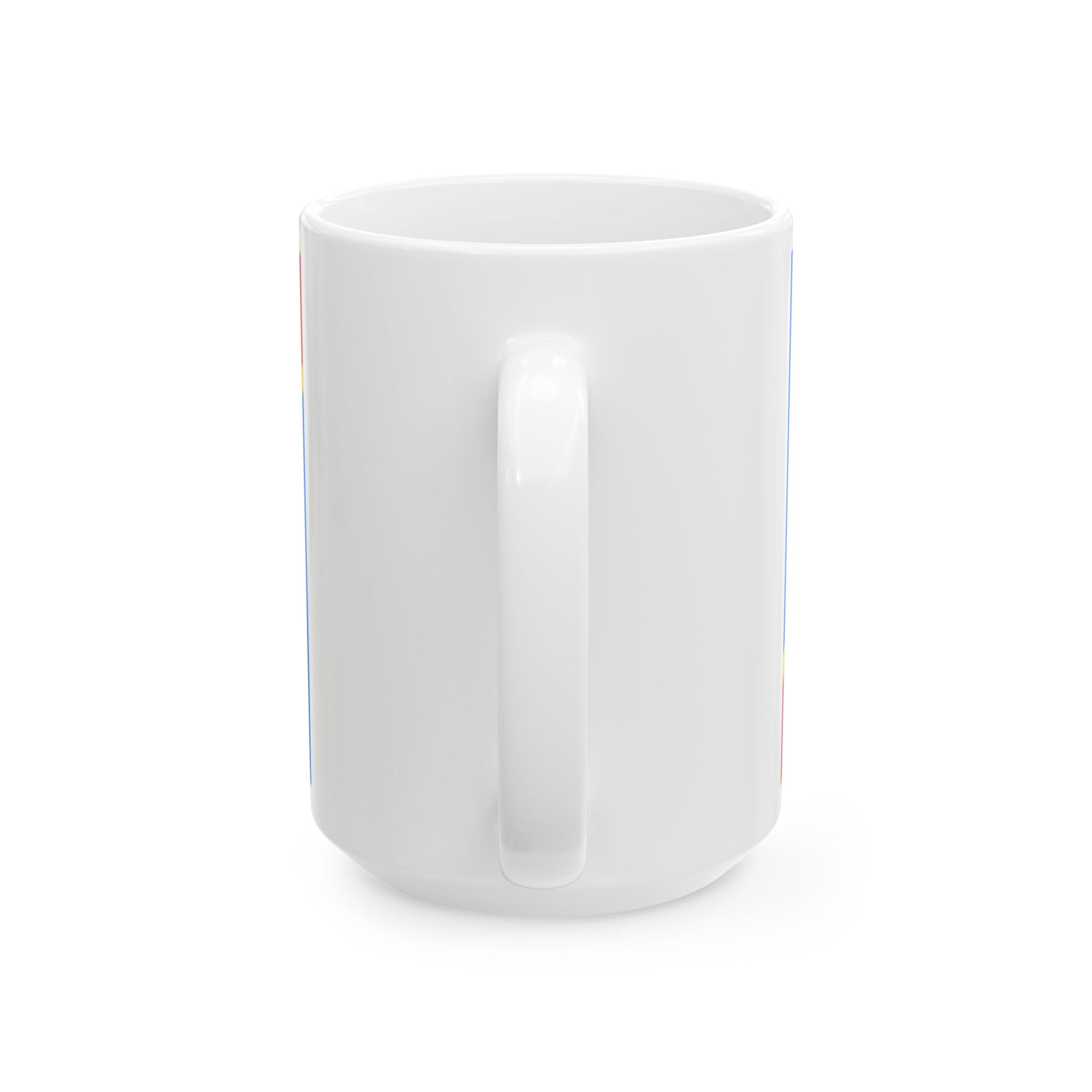 Flag of the Democratic Republic of the Congo 2-3 (Congo) White Coffee Mug-Go Mug Yourself