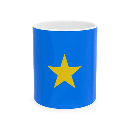 Flag of the Democratic Republic of the Congo 2003-2006 (Congo) White Coffee Mug 11oz - Go Mug Yourself