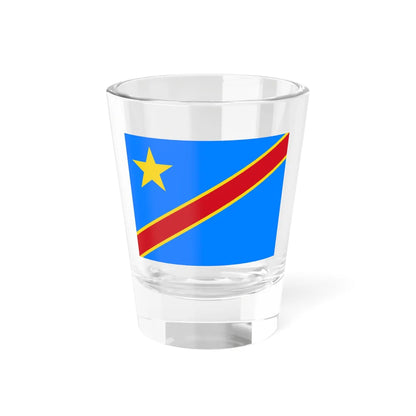 Flag of the Democratic Republic of the Congo type 2 (Congo) Shot Glass 1.5oz 1.5oz - Go Mug Yourself