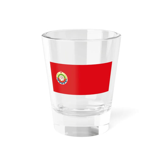 Flag of the Democratic Youth Organisation of Afghanistan (Afghanistan) Shot Glass 1.5oz 1.5oz - Go Mug Yourself