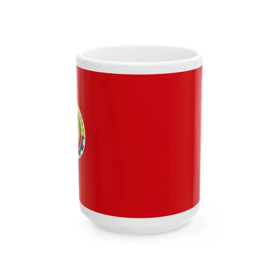 Flag of the Democratic Youth Organisation of Afghanistan (Afghanistan) White Coffee Mug 15oz - Go Mug Yourself