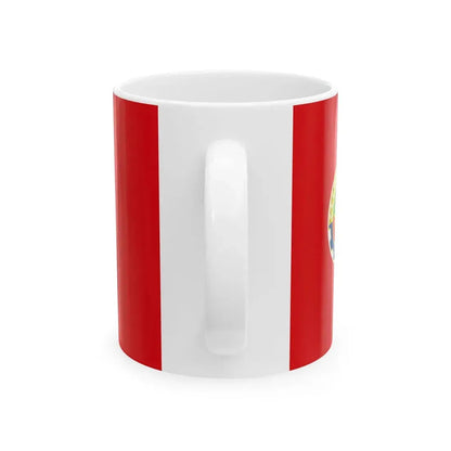 Flag of the Democratic Youth Organisation of Afghanistan (Afghanistan) White Coffee Mug - Go Mug Yourself