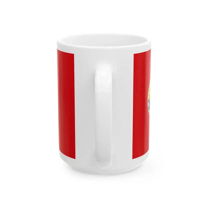 Flag of the Democratic Youth Organisation of Afghanistan (Afghanistan) White Coffee Mug - Go Mug Yourself