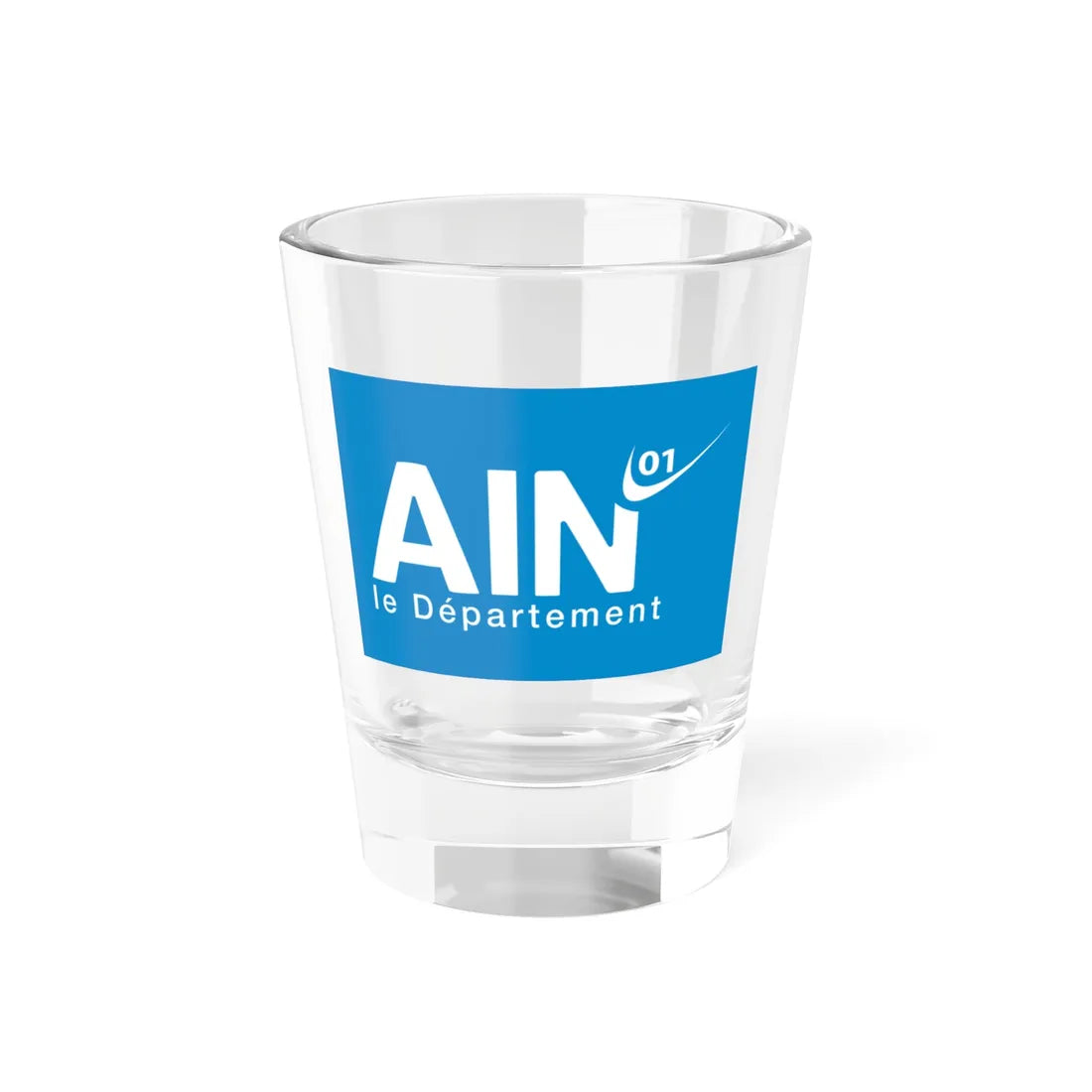 Flag of the Department of Ain (France) Shot Glass 1.5oz 1.5oz - Go Mug Yourself