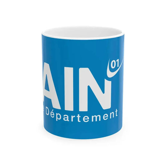 Flag of the Department of Ain (France) White Coffee Mug 11oz - Go Mug Yourself