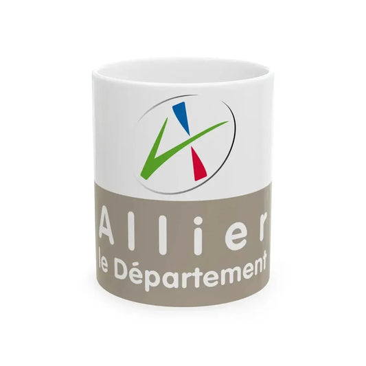 Flag of the Department of Allier (France) White Coffee Mug 11oz - Go Mug Yourself