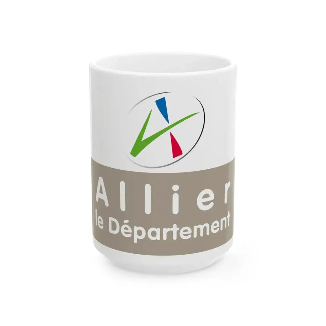 Flag of the Department of Allier (France) White Coffee Mug 15oz - Go Mug Yourself