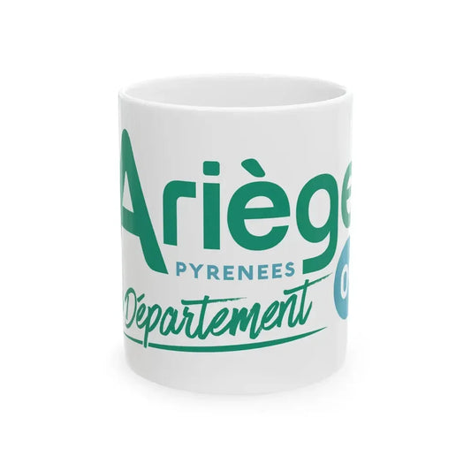 Flag of the Department of Ariege (France) White Coffee Mug 11oz - Go Mug Yourself