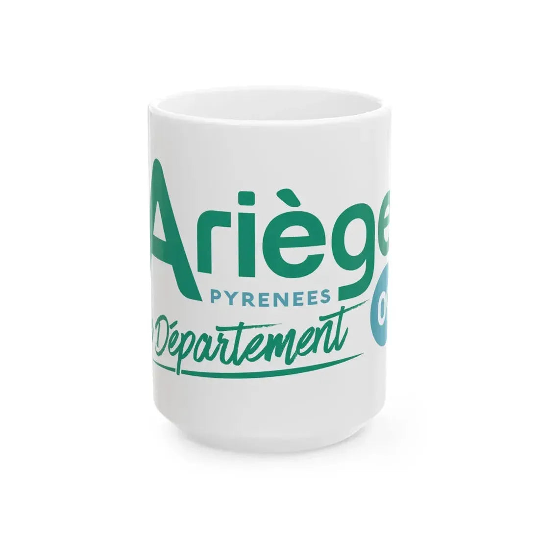 Flag of the Department of Ariege (France) White Coffee Mug 15oz - Go Mug Yourself