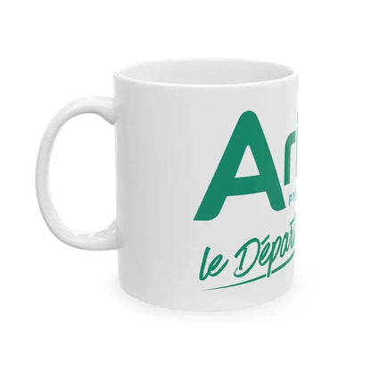 Flag of the Department of Ariege (France) White Coffee Mug - Go Mug Yourself