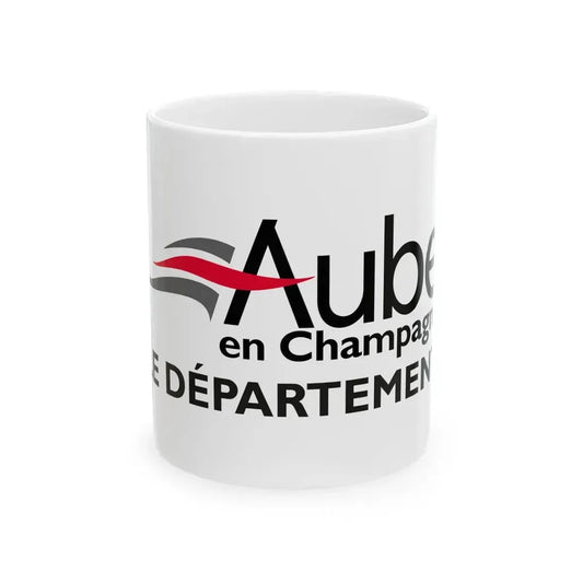 Flag of the Department of Aube (France) White Coffee Mug 11oz - Go Mug Yourself
