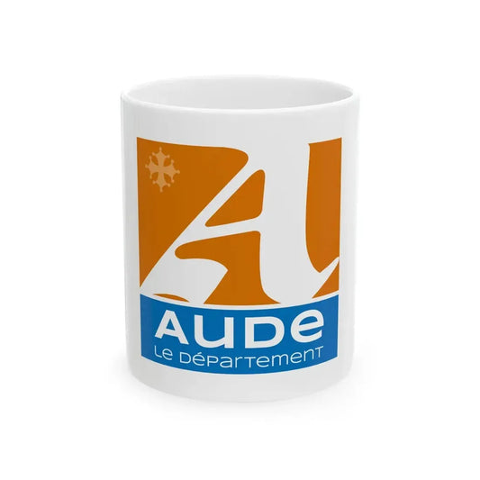 Flag of the Department of Aude (France) White Coffee Mug 11oz - Go Mug Yourself