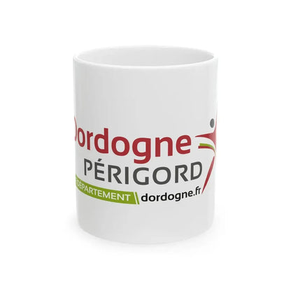 Flag of the Department of Dordogne (France) White Coffee Mug 11oz - Go Mug Yourself
