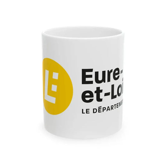 Flag of the Department of Eure-et-Loir (France) White Coffee Mug 11oz - Go Mug Yourself