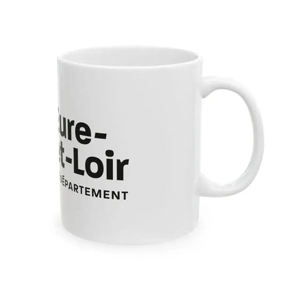 Flag of the Department of Eure-et-Loir (France) White Coffee Mug - Go Mug Yourself