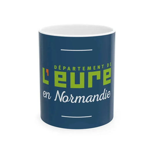 Flag of the Department of Eure (France) White Coffee Mug 11oz - Go Mug Yourself