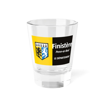Flag of the Department of Finistere (France) Shot Glass 1.5oz 1.5oz - Go Mug Yourself