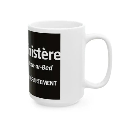 Flag of the Department of Finistere (France) White Coffee Mug - Go Mug Yourself