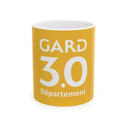 Flag of the Department of Gard (France) White Coffee Mug 11oz - Go Mug Yourself