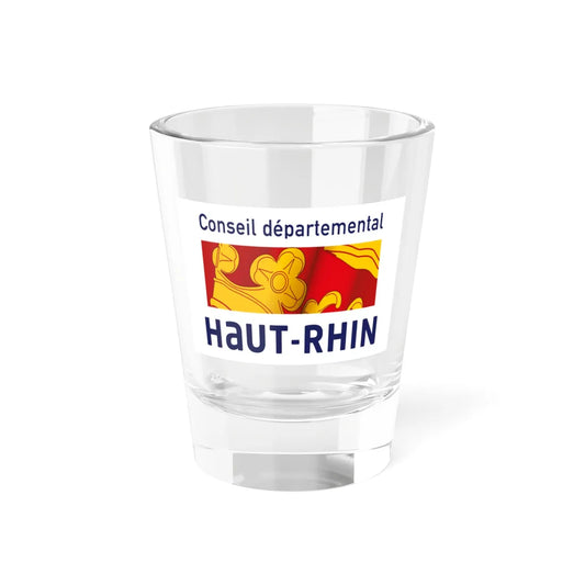 Flag of the Department of Haut-Rhin (France) Shot Glass 1.5oz 1.5oz - Go Mug Yourself