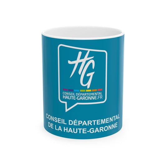 Flag of the Department of Haute-Garonne (France) White Coffee Mug-11oz-Go Mug Yourself