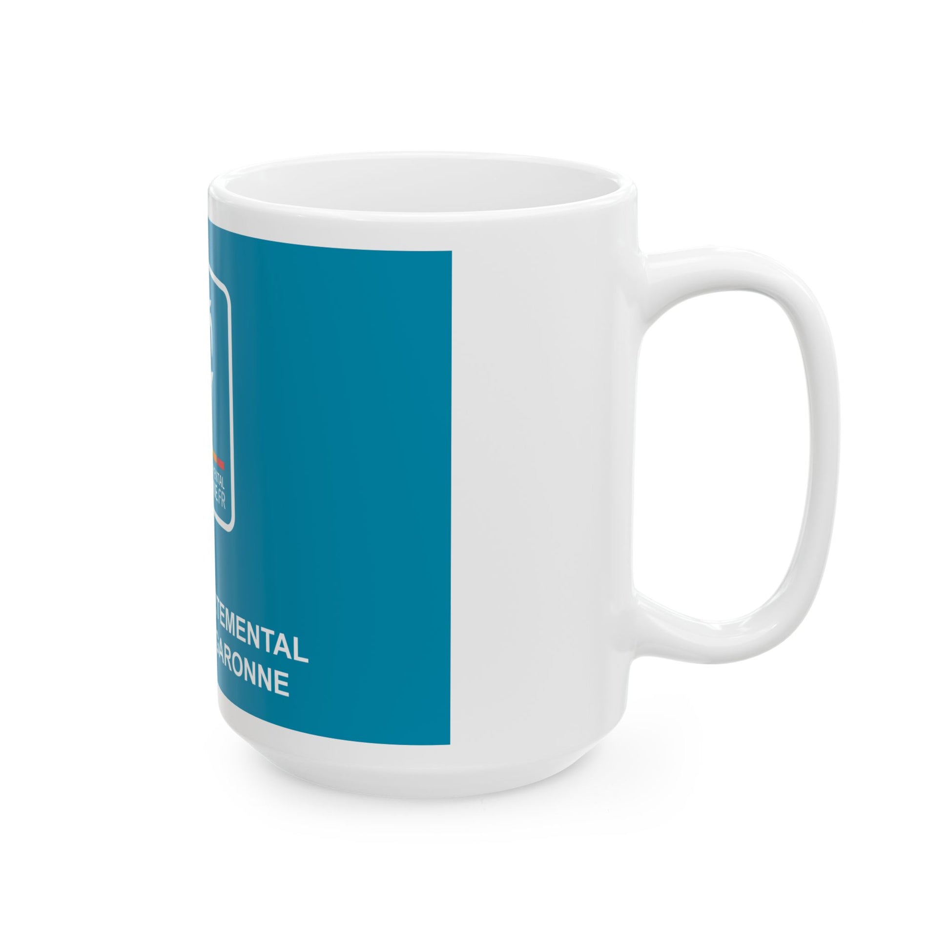 Flag of the Department of Haute-Garonne (France) White Coffee Mug-Go Mug Yourself