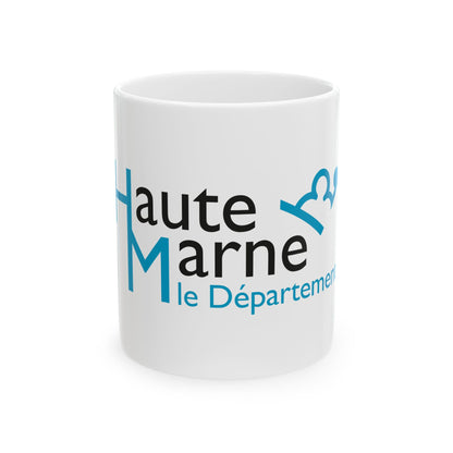 Flag of the Department of Haute-Marne (France) White Coffee Mug-11oz-Go Mug Yourself