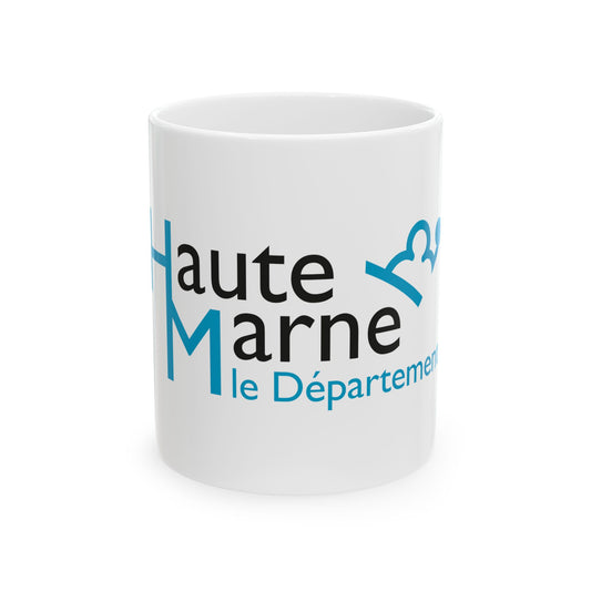 Flag of the Department of Haute-Marne (France) White Coffee Mug-11oz-Go Mug Yourself