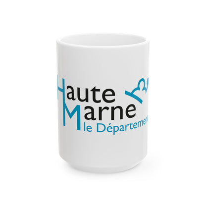 Flag of the Department of Haute-Marne (France) White Coffee Mug-15oz-Go Mug Yourself