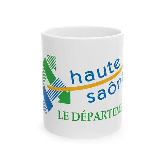 Flag of the Department of Haute-Saone (France) White Coffee Mug 11oz - Go Mug Yourself