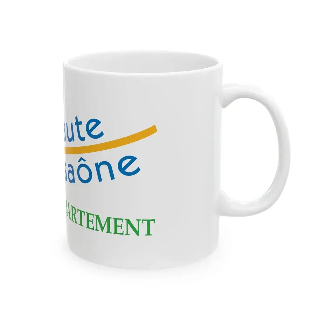 Flag of the Department of Haute-Saone (France) White Coffee Mug - Go Mug Yourself
