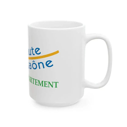 Flag of the Department of Haute-Saone (France) White Coffee Mug - Go Mug Yourself