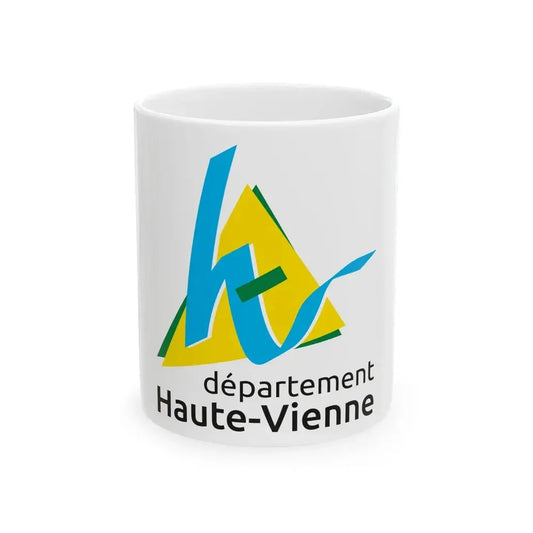 Flag of the Department of Haute-Vienne Variant 1 (France) White Coffee Mug 11oz - Go Mug Yourself
