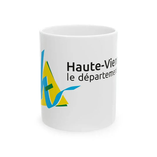 Flag of the Department of Haute-Vienne Variant 2 (France) White Coffee Mug 11oz - Go Mug Yourself