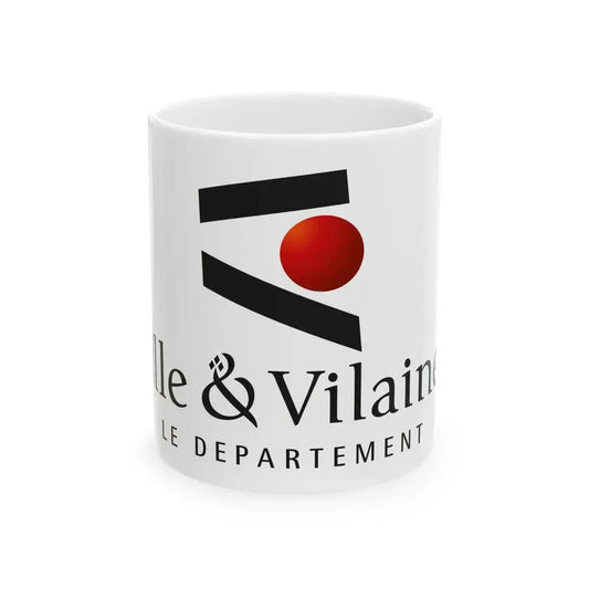 Flag of the Department of Ille-et-Vilaine (France) White Coffee Mug 11oz - Go Mug Yourself