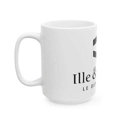 Flag of the Department of Ille-et-Vilaine (France) White Coffee Mug - Go Mug Yourself
