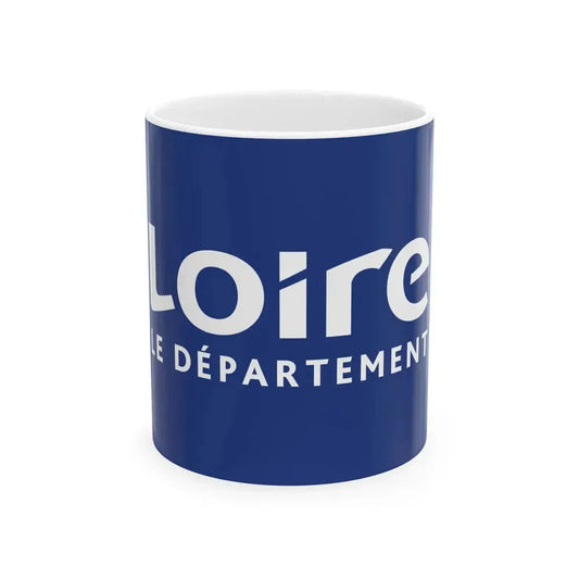 Flag of the Department of Loire (France) White Coffee Mug 11oz - Go Mug Yourself