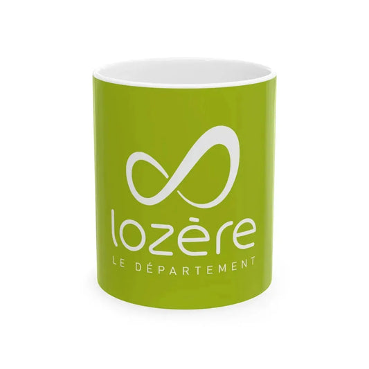 Flag of the Department of Lozere (France) White Coffee Mug 11oz - Go Mug Yourself