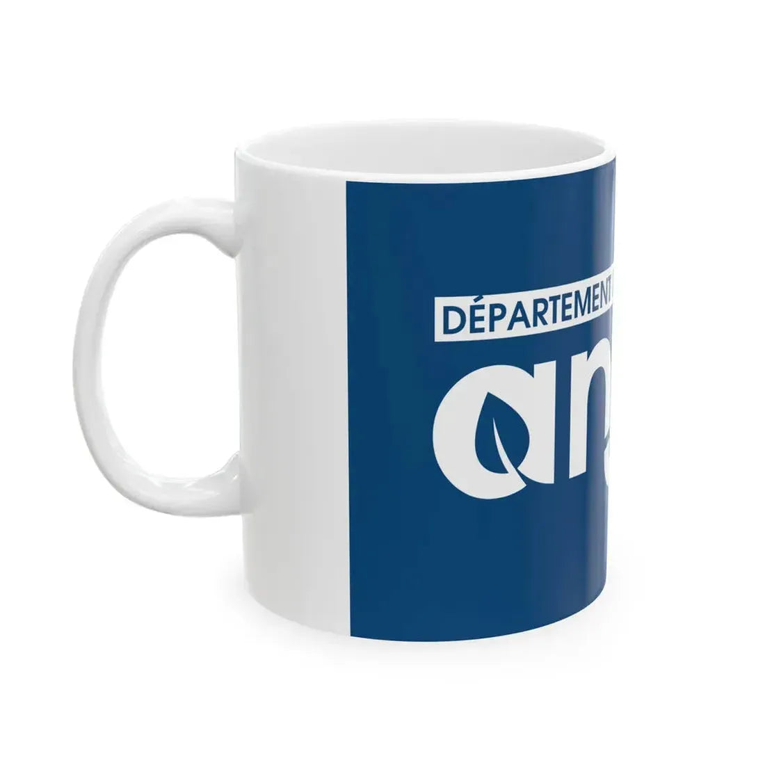 Flag of the Department of Maine-et-Loire Variant 2 (France) White Coffee Mug - Go Mug Yourself