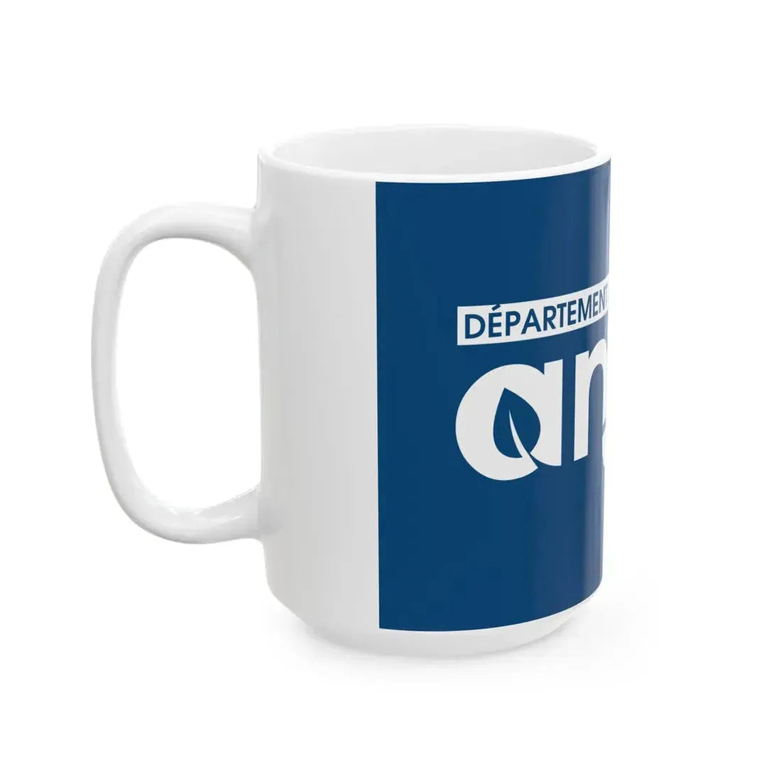 Flag of the Department of Maine-et-Loire Variant 2 (France) White Coffee Mug - Go Mug Yourself