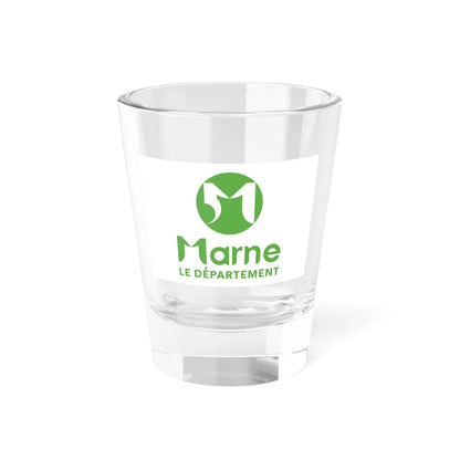 Flag of the Department of Marne (France) Shot Glass 1.5oz 1.5oz - Go Mug Yourself