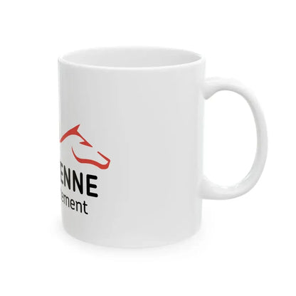 Flag of the Department of Mayenne (France) White Coffee Mug - Go Mug Yourself