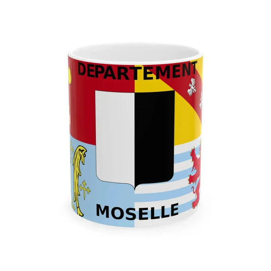 Flag of the Department of Moselle (France) White Coffee Mug 11oz - Go Mug Yourself