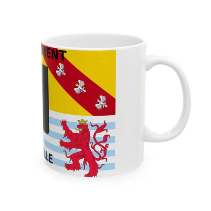 Flag of the Department of Moselle (France) White Coffee Mug - Go Mug Yourself