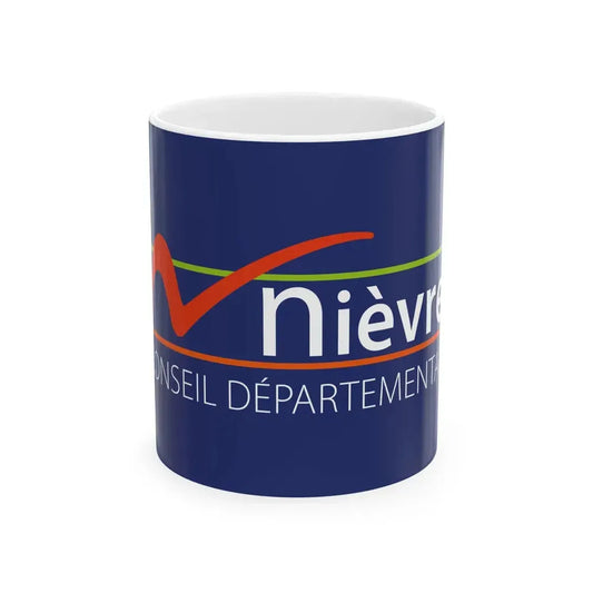 Flag of the Department of Nievre (France) White Coffee Mug 11oz - Go Mug Yourself