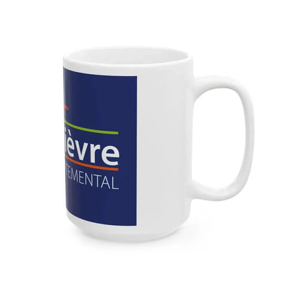 Flag of the Department of Nievre (France) White Coffee Mug - Go Mug Yourself