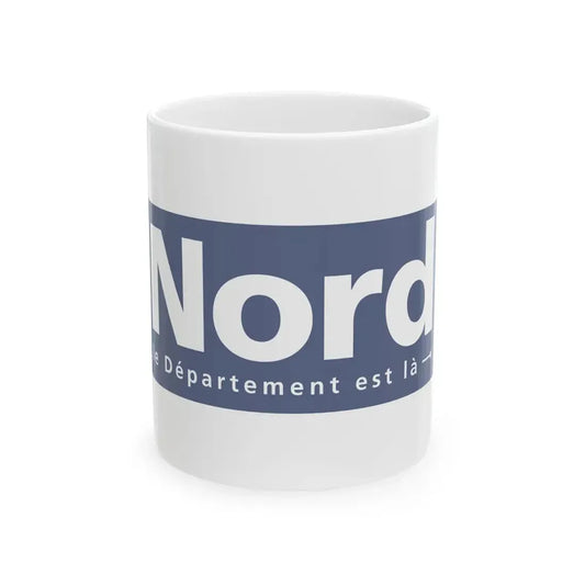 Flag of the Department of Nord (France) White Coffee Mug 11oz - Go Mug Yourself