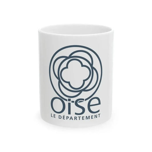 Flag of the Department of Oise (France) White Coffee Mug 11oz - Go Mug Yourself