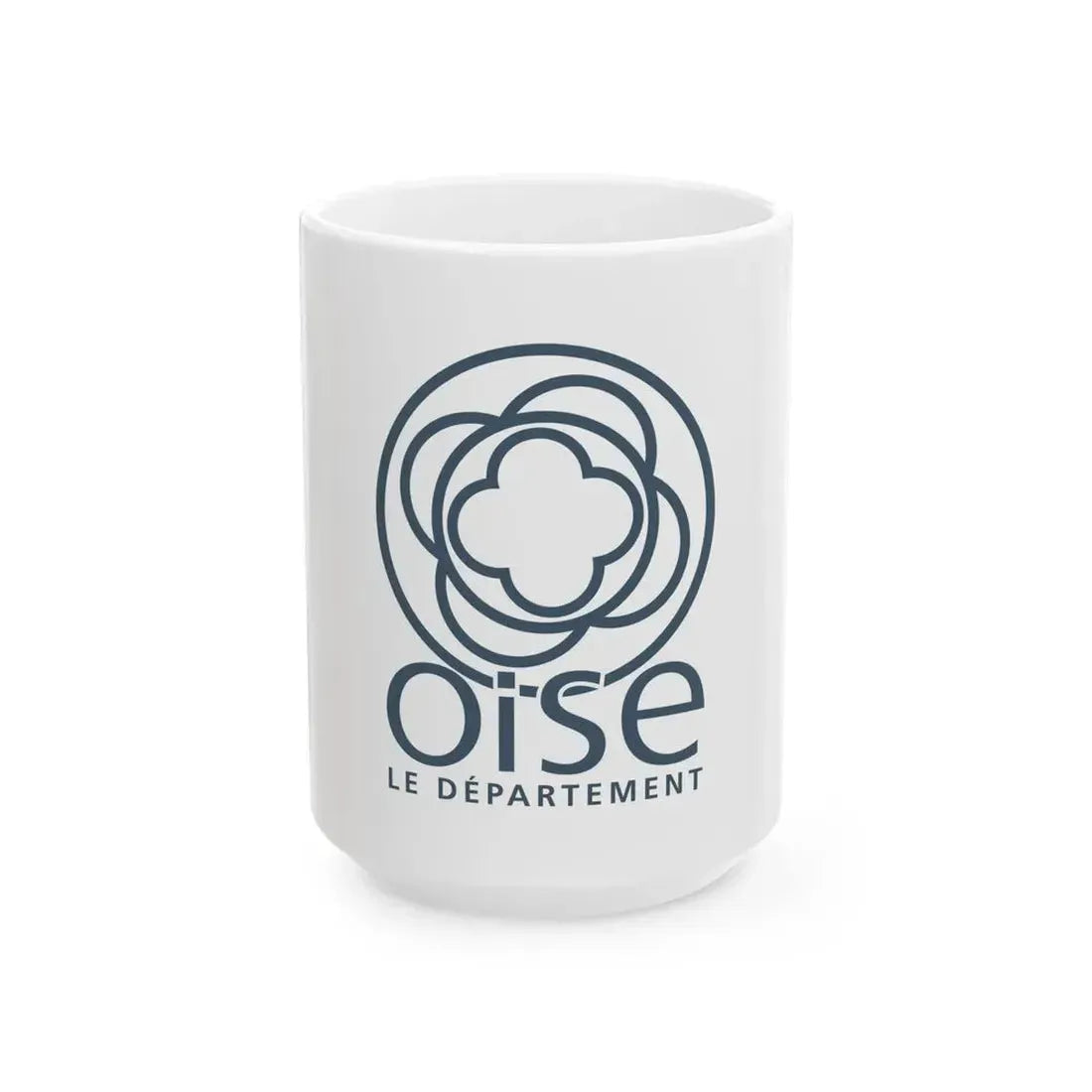 Flag of the Department of Oise (France) White Coffee Mug 15oz - Go Mug Yourself